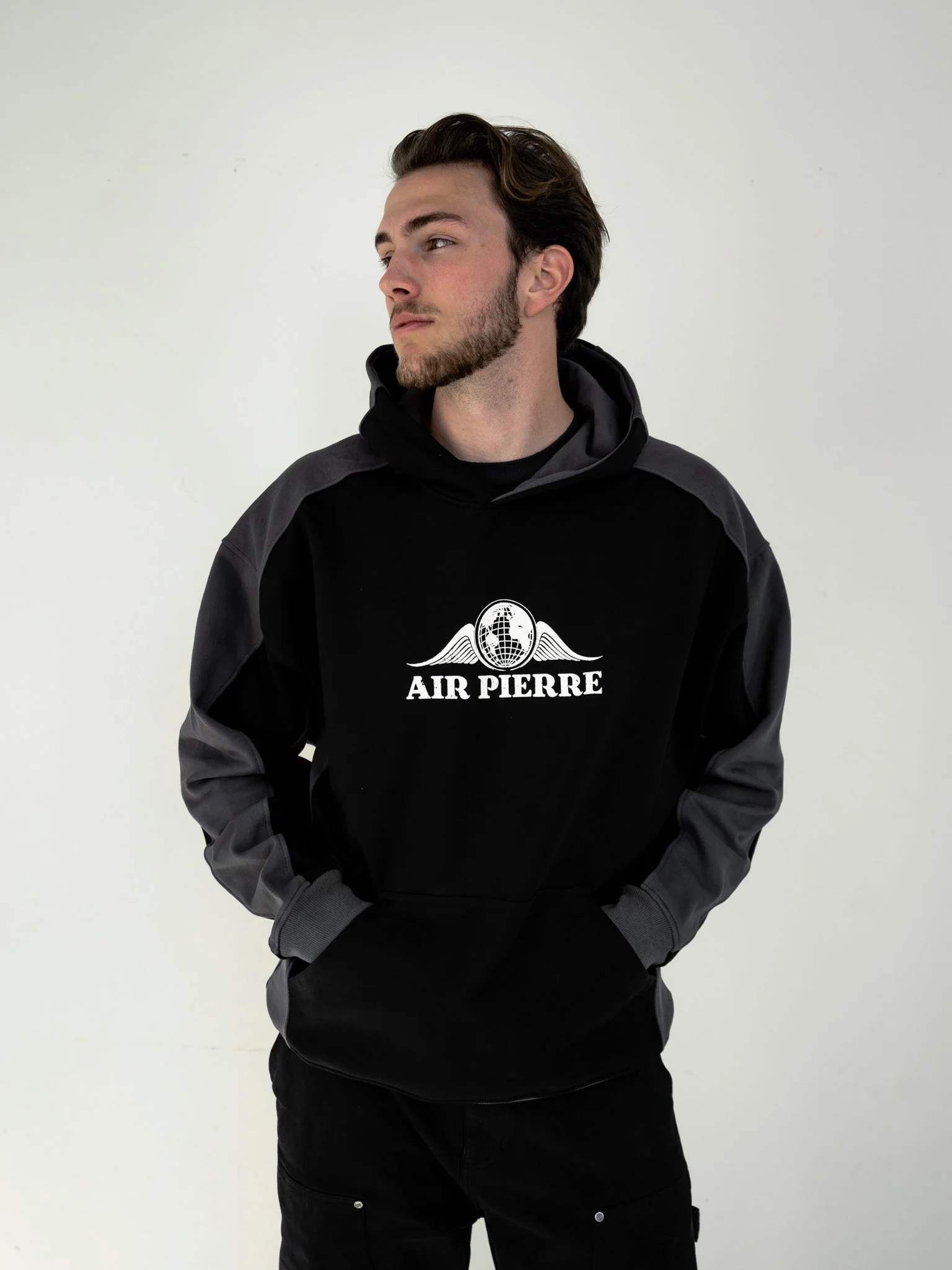 AIR PIERRE Hoodie (Black) - Image 3